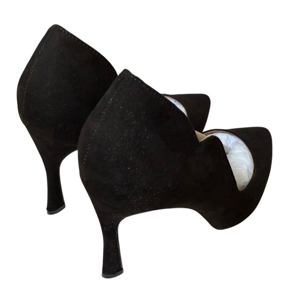 Chinese Laundry's SPICE Micro Suede Pump Pointed Toe 3.5” Heel Black Women 8 - Picture 5 of 13
